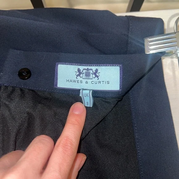 Pencil Elegant Navy Blue Women's Skirt Work Professional sz 4 perfect condition - Picture 6 of 9